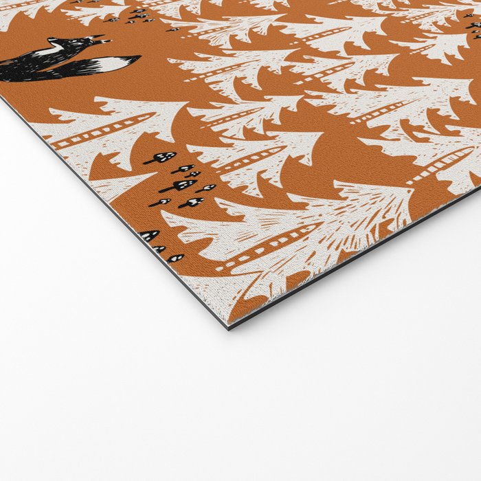 Black Forest fox terracotta Welcome Mat Gallery Image 2