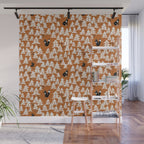 Black Forest fox terracotta Wall Mural Gallery Image 1