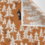 Black Forest fox terracotta Wall Tapestry Gallery Image 3