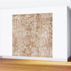 Vintage white brown grunge shabby floral Wall Mural Gallery Image 2