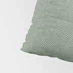 boho triangle stripes - sage Pillow Sham Gallery Image 4