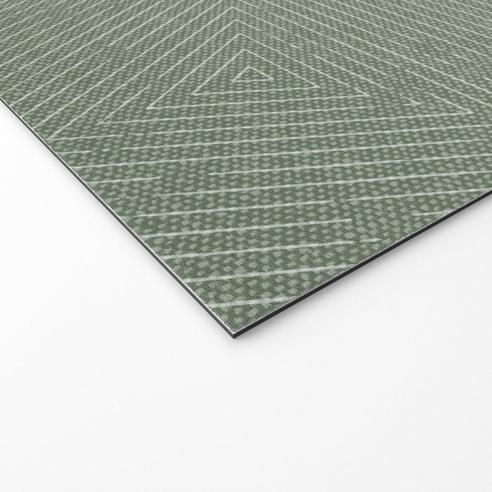 boho triangle stripes - sage Welcome Mat Gallery Image 2