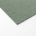boho triangle stripes - sage Welcome Mat Gallery Image 2