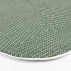 boho triangle stripes - sage Bath Mat Gallery Image 3