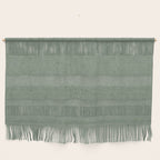boho triangle stripes - sage Wall Hanging Gallery Image 1