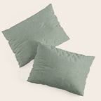 boho triangle stripes - sage Pillow Sham Gallery Image 3