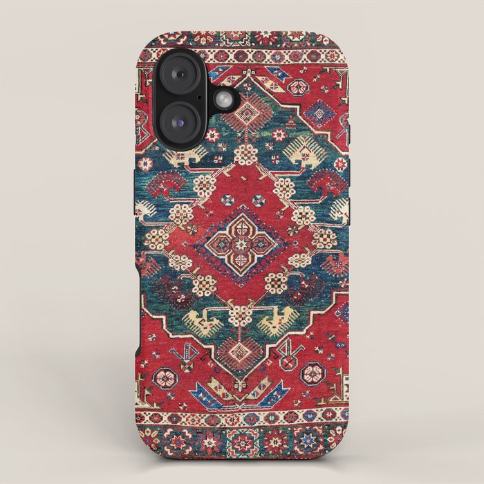 Dazkiri Southwest Anatolian Rug Print iPhone Case Gallery Image 1