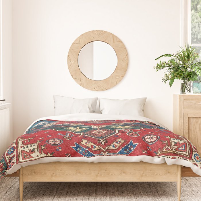 Dazkiri Southwest Anatolian Rug Print Duvet Cover Gallery Image 3