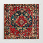 Dazkiri Southwest Anatolian Rug Print Wood Wall Art Gallery Image 1