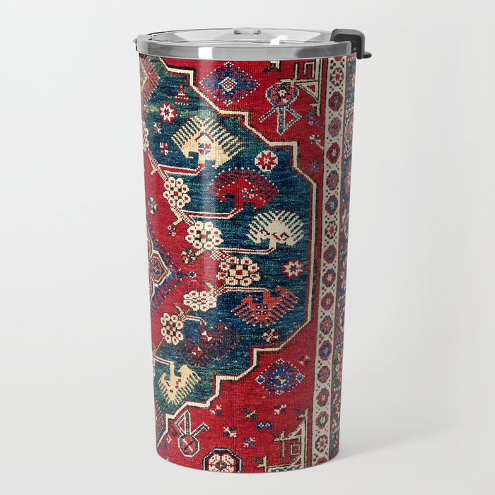 Dazkiri Southwest Anatolian Rug Print Travel Mug Gallery Image 2