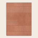 Minimal, Pattern, Boho Prints, Terracotta Notebook Gallery Image 4