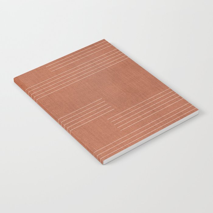 Minimal, Pattern, Boho Prints, Terracotta Notebook Gallery Image 1