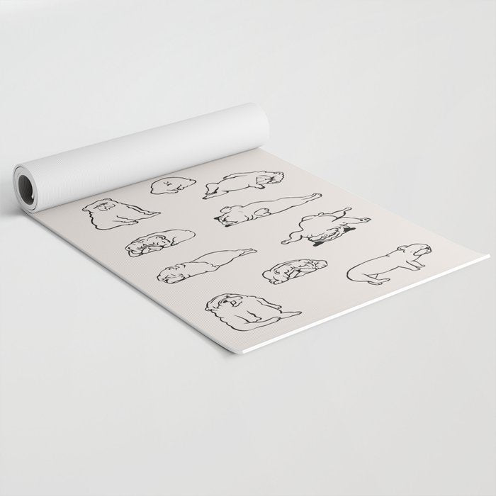 More Sleep English Bulldog Yoga Mat Gallery Image 2