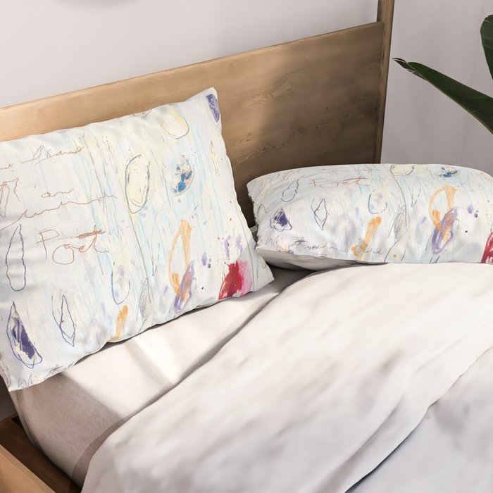 Blue Twombly 1928-2011 Pillow Sham Gallery Image 2