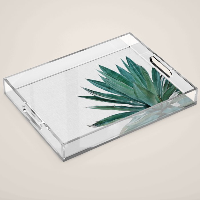 Agave Cactus Acrylic Tray Gallery Image 1
