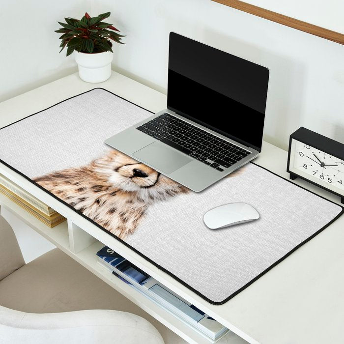 Baby Cheetah - Colorful Desk Mat Gallery Image 2