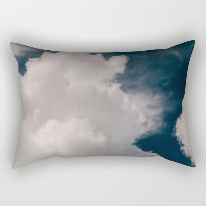 Puffy Clouds Rectangular Pillow Gallery Image 2