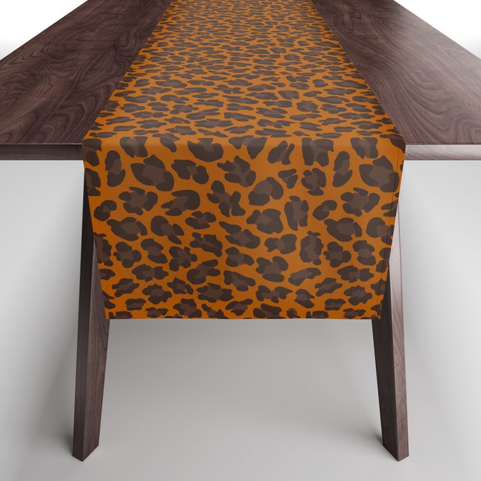 Classic Leopard Print Pattern Table Runner Gallery Image 1