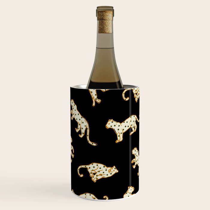 Leopard at Night Wine Chiller Gallery Image 1