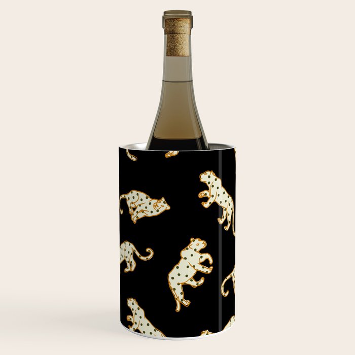 Leopard at Night Wine Chiller Gallery Image 2