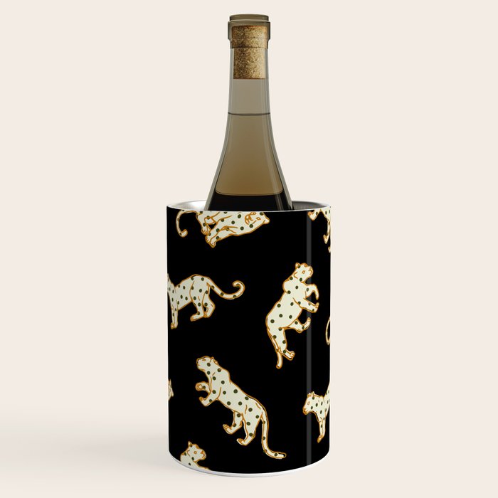 Leopard at Night Wine Chiller Gallery Image 3
