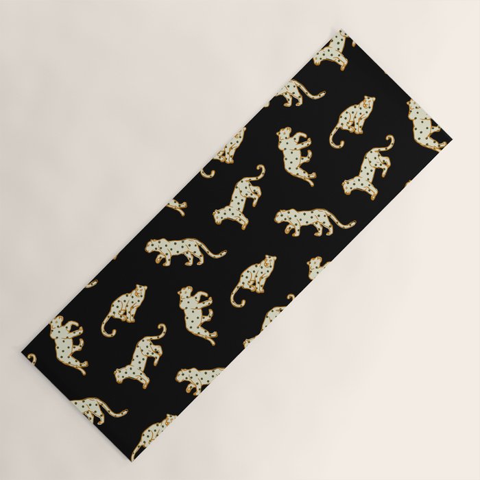 Leopard at Night Yoga Mat Gallery Image 1