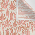 Cactus Desert - pink and copper Wall Tapestry Gallery Image 3