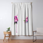 Flower Flamingo Window Curtain Gallery Image 5