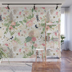 Vintage & Shabby Chic - Botanical Flower Roses Garden Wall Mural Gallery Image 1
