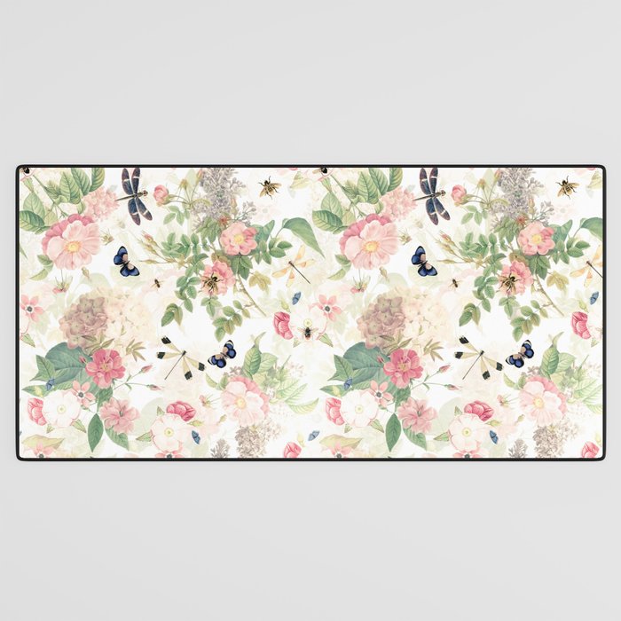 Vintage & Shabby Chic - Botanical Flower Roses Garden Desk Mat Gallery Image 3