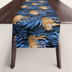 Tiger and leaf pattern Table Runner Gallery Image 1