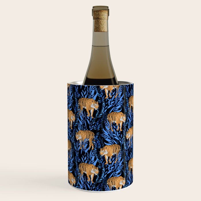 Tiger and leaf pattern Wine Chiller Gallery Image 1