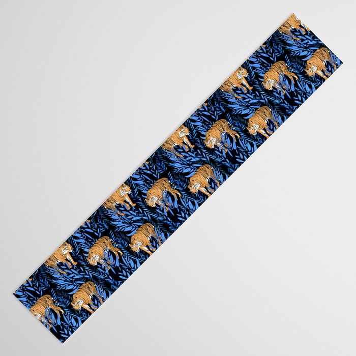 Tiger and leaf pattern Table Runner Gallery Image 3