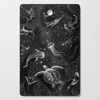 Cosmic Ocean (Black Version) Cutting Board Gallery Image 1
