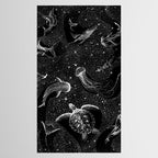 Cosmic Ocean (Black Version) Tablecloth Gallery Image 2