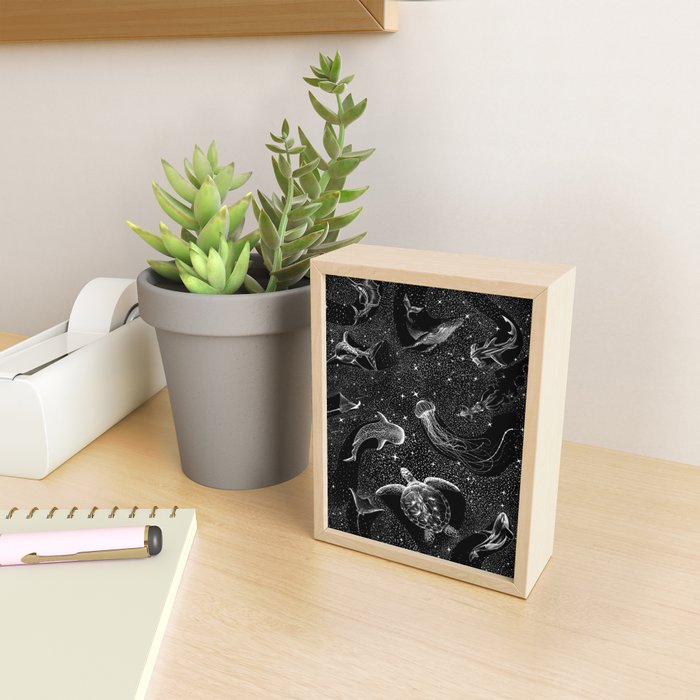 Cosmic Ocean (Black Version) Mini Art Print Gallery Image 2