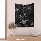 Cosmic Ocean (Black Version) Wall Tapestry Gallery Image 2