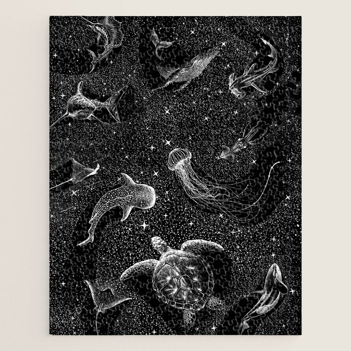 Cosmic Ocean (Black Version) Jigsaw Puzzle Gallery Image 1