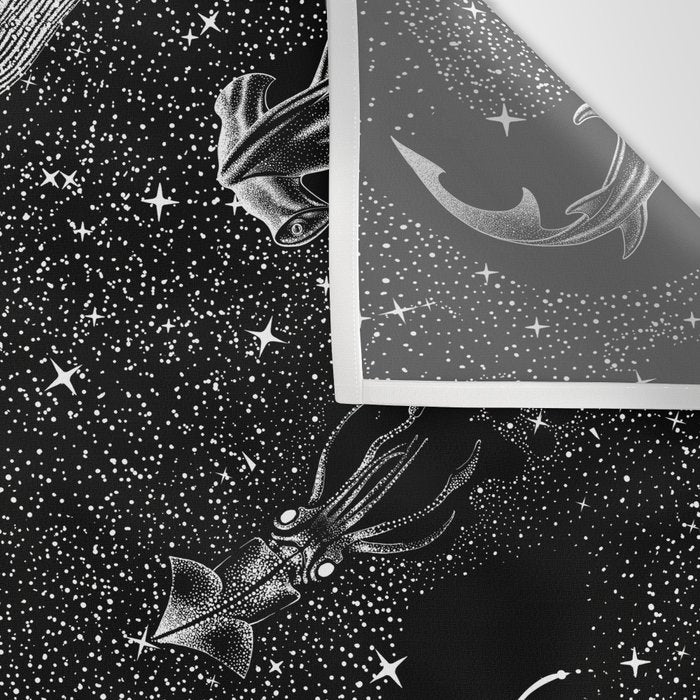 Cosmic Ocean (Black Version) Wall Tapestry Gallery Image 3
