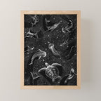 Cosmic Ocean (Black Version) Mini Art Print Gallery Image 1