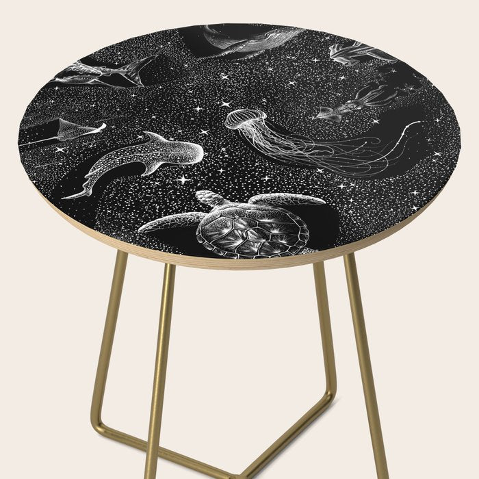 Cosmic Ocean (Black Version) Side Table Gallery Image 2