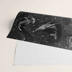 Cosmic Ocean (Black Version) Wrapping Paper Gallery Image 2