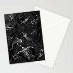 Cosmic Ocean (Black Version) Stationery Card Gallery Image 2