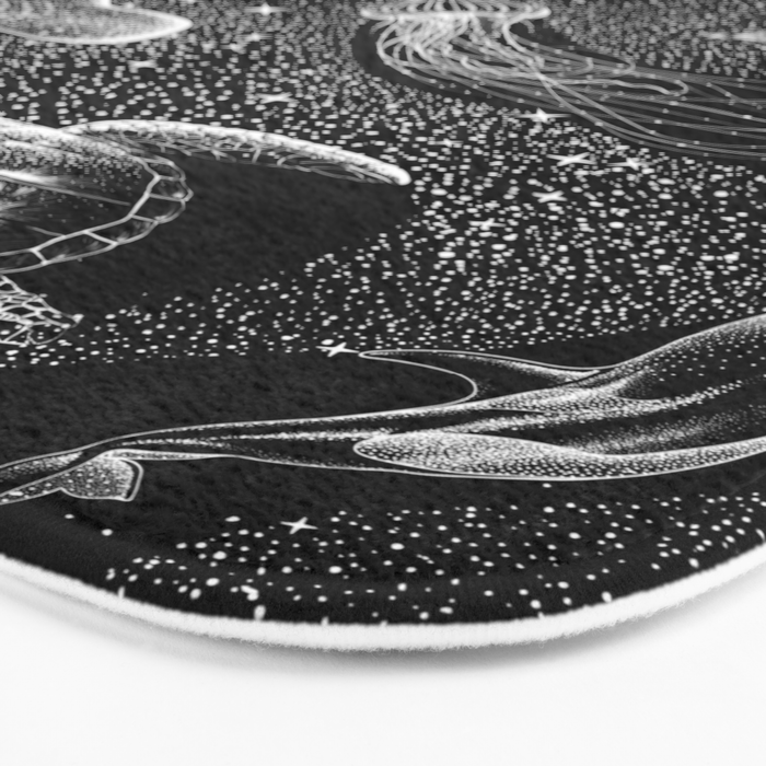 Cosmic Ocean (Black Version) Bath Mat Gallery Image 3