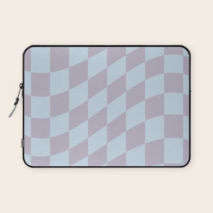 Wavy Soft Sky x Powdered Lavender Laptop Sleeve Gallery Image 1
