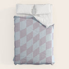 Wavy Soft Sky x Powdered Lavender Comforter Gallery Image 6