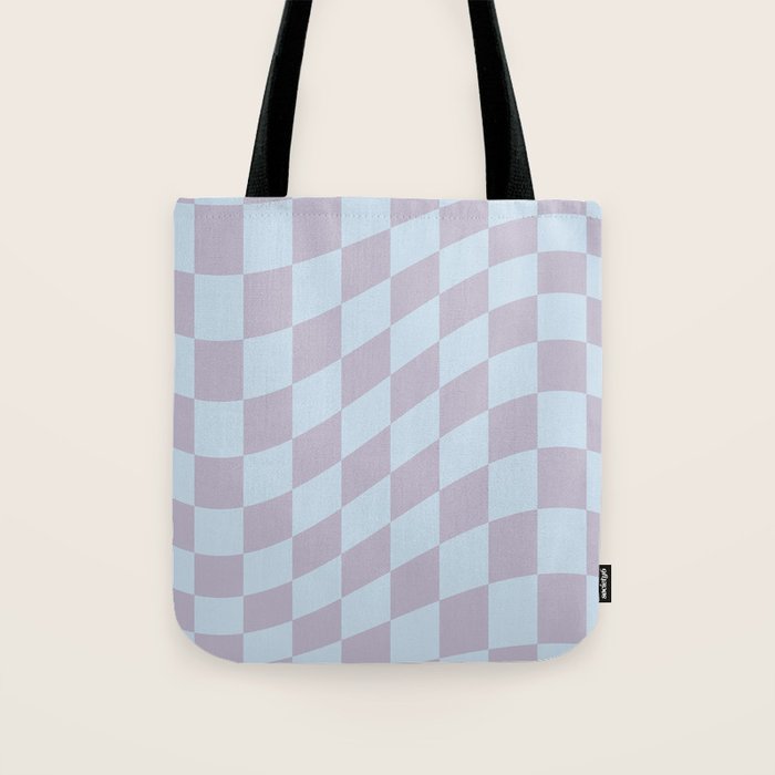 Wavy Soft Sky x Powdered Lavender Tote Bag Gallery Image 1