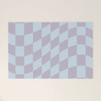 Wavy Soft Sky x Powdered Lavender Welcome Mat Gallery Image 1
