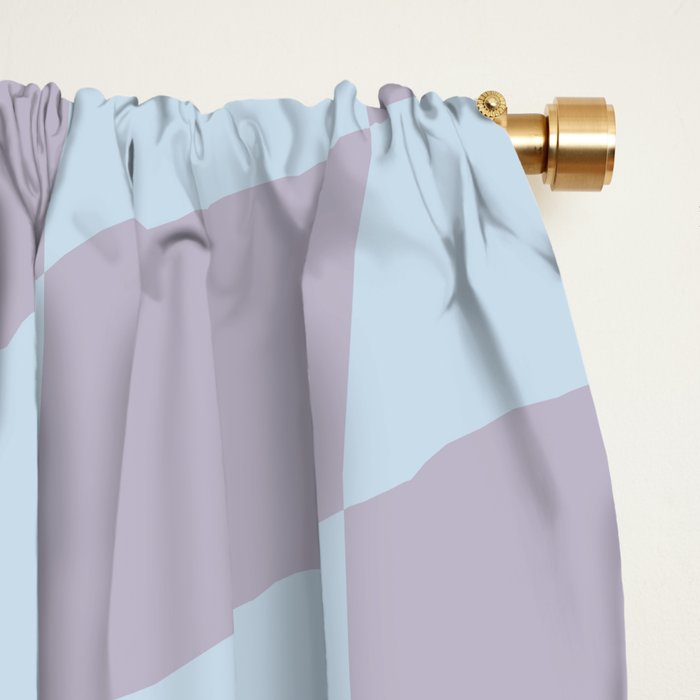 Wavy Soft Sky x Powdered Lavender Window Curtain Gallery Image 2
