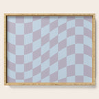 Wavy Soft Sky x Powdered Lavender Serving Tray Gallery Image 1